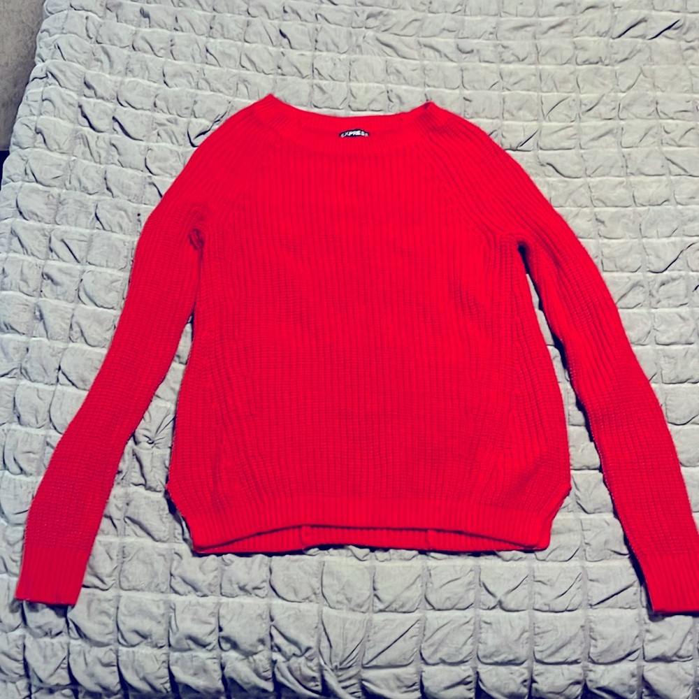 Express red sweater size XS